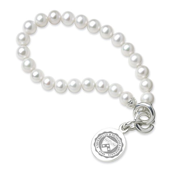 Penn Pearl Bracelet with Sterling Silver Charm - Image 1