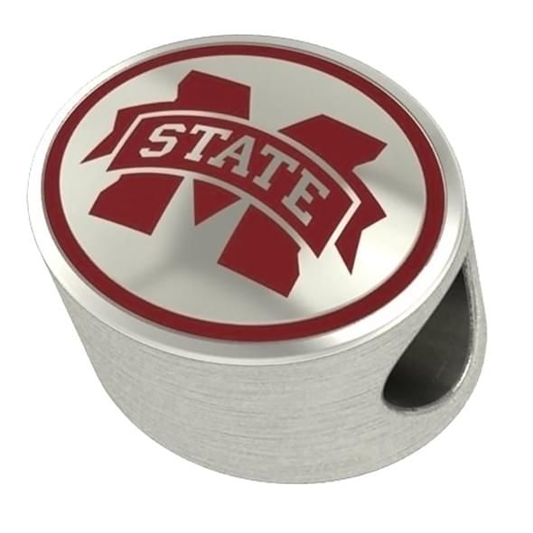 Mississippi State Enameled Bead in Color