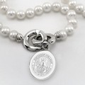 Davidson College Pearl Necklace with Sterling Silver Charm - Image 2