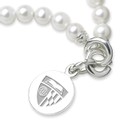 Johns Hopkins Pearl Bracelet with Sterling Silver Charm - Image 2