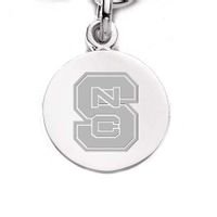 NC State Sterling Silver Charm