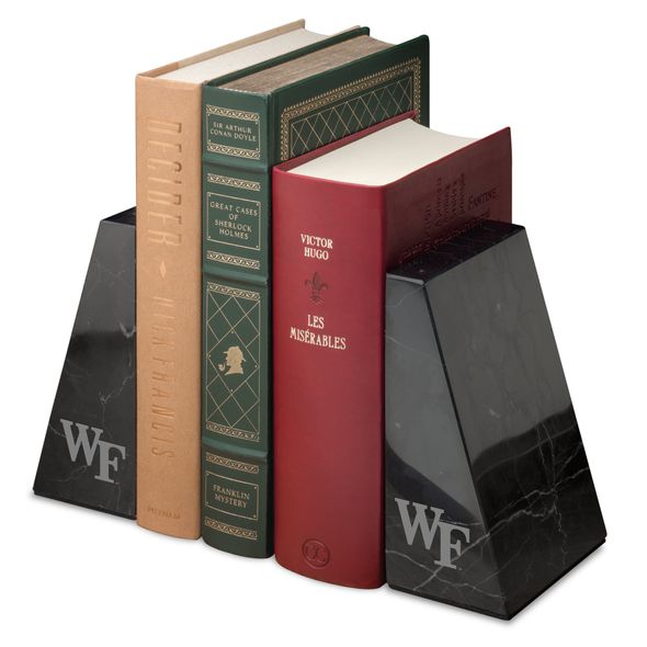 Wake Forest University Marble Bookends by M.LaHart - Image 1