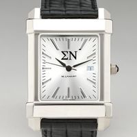 Sigma Nu Men's Collegiate Watch with Leather Strap