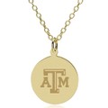 Texas A&M University 18K Gold Pendant & Chain - Image 1