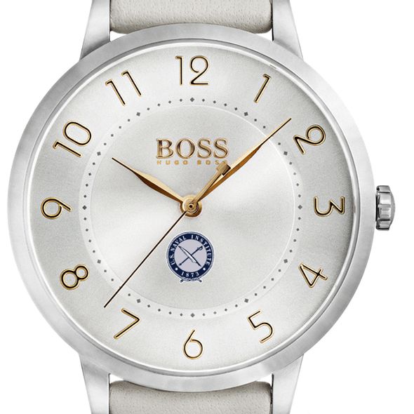 U.S. Naval Institute Women's BOSS White Leather from M.LaHart