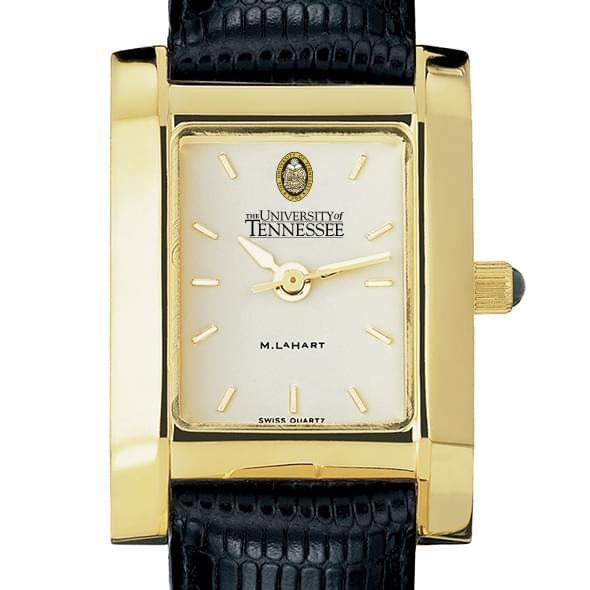 Tennessee Women's Gold Quad Watch with Leather Strap