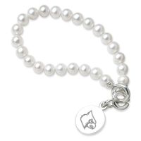 University of Louisville Pearl Bracelet with Sterling Silver Charm