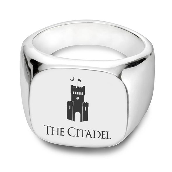 Citadel Sterling Silver Square Cushion Ring - Image 1