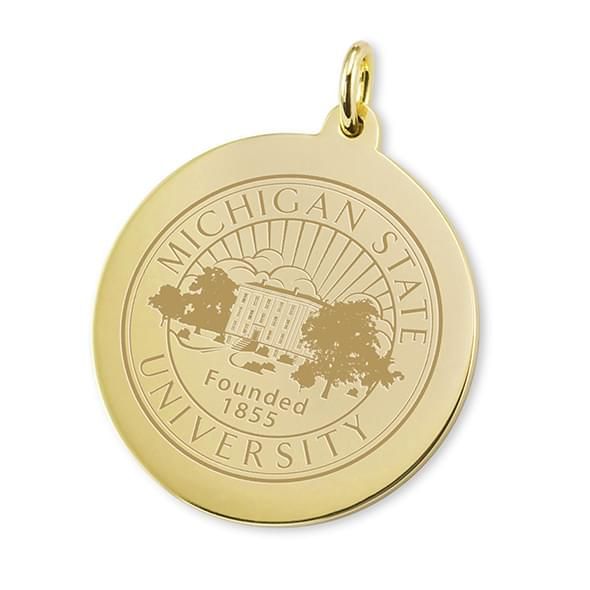 Michigan State 18K Gold Charm - Image 1