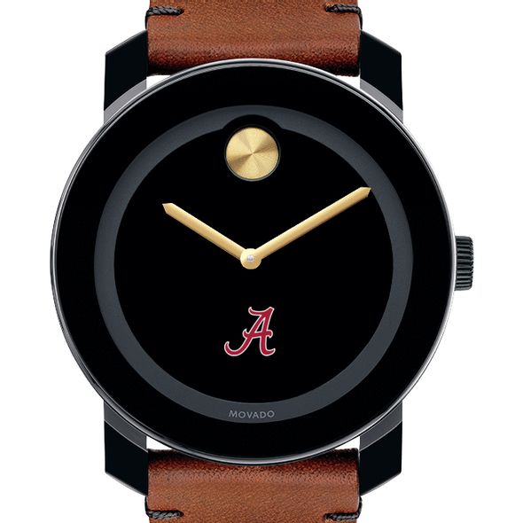 University of Alabama Men's Movado BOLD with Brown Leather Strap - Image 1