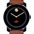 Oklahoma State University Men's Movado BOLD with Brown Leather Strap - Image 1