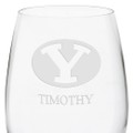 BYU Red Wine Glasses - Set of 4 - Image 3