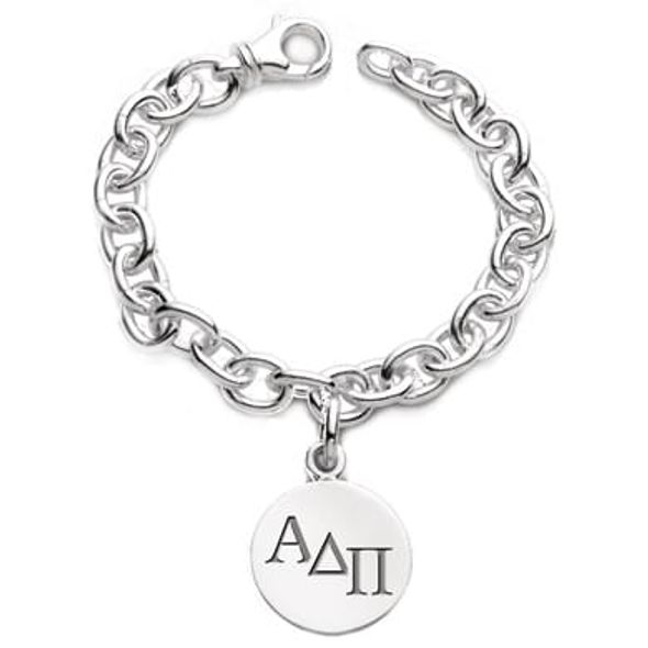 Alpha Delta Pi Sterling Silver Charm Bracelet - Image 1