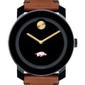 University of Arkansas Men's Movado BOLD with Brown Leather Strap - Image 1