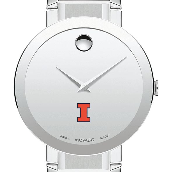 University of Illinois Men's Movado Sapphire Museum with Bracelet