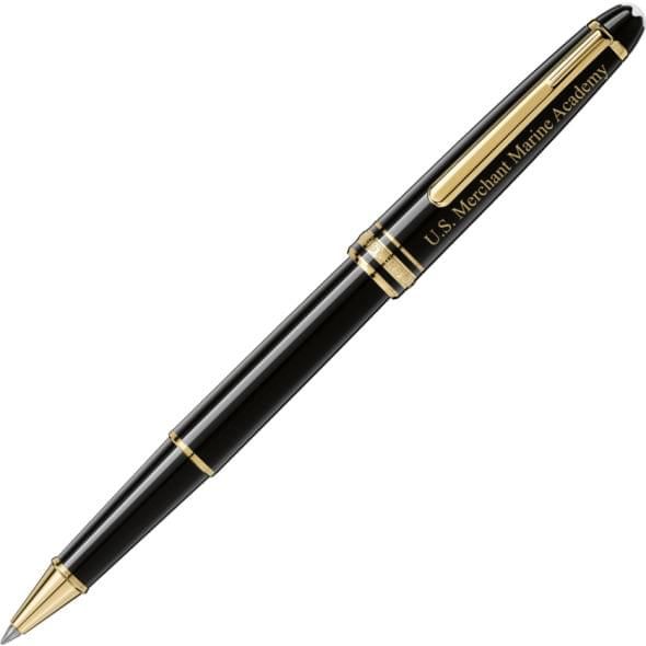 USMMA Montblanc Meisterstück Classique Rollerball Pen in Gold - Image 1