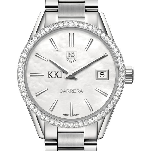 KKG W's TAG Heuer Carrera w MOP Dial & Diamond Bezel