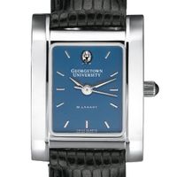 Georgetown Women's Blue Quad Watch with Leather Strap