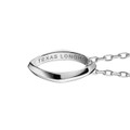Texas Longhorns Monica Rich Kosann Poesy Ring Necklace in Silver - Image 2