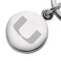University of Miami Sterling Silver Insignia Key Ring - Image 2