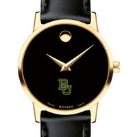 Baylor Women's Movado Gold Museum Classic Leather