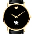 University of Kentucky Men's Movado Gold Museum Classic Leather - Image 1