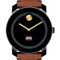 Mississippi State Men's Movado BOLD with Brown Leather Strap - Image 1