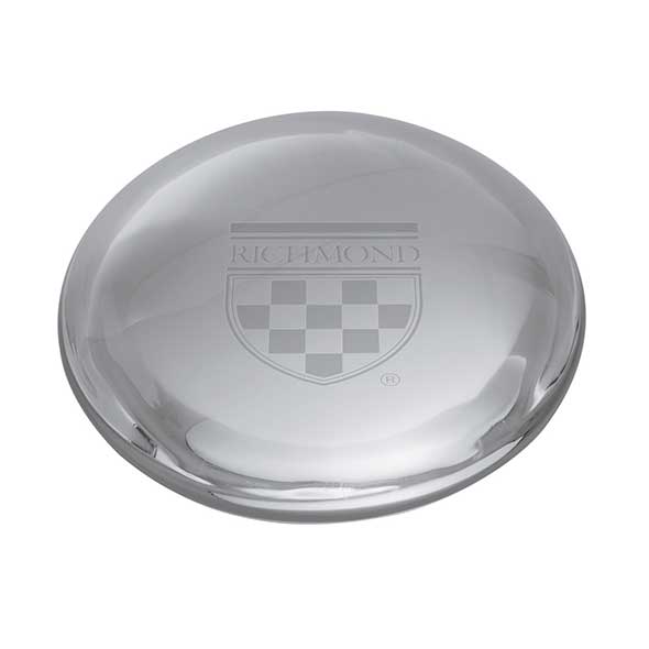 University of Richmond Glass Dome Paperweight by Simon Pearce