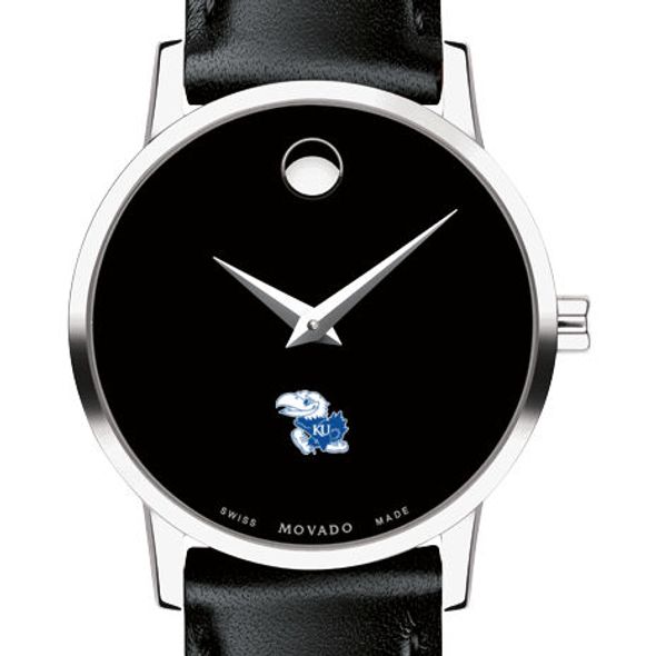 Kansas Women's Movado Museum with Leather Strap - Image 1