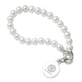 SC Johnson College Pearl Bracelet with Sterling Silver Charm - Image 1