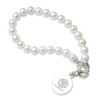 SC Johnson College Pearl Bracelet with Sterling Silver Charm