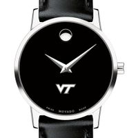 Virginia Tech Women's Movado Museum with Leather Strap
