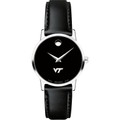 Virginia Tech Women's Movado Museum with Leather Strap - Image 2