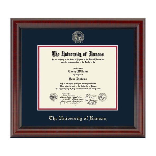 University of Kansas PhD Diploma Frame, the Fidelitas - Image 1