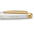 College of Charleston Fountain Pen in Sterling Silver with Gold Trim - Image 2