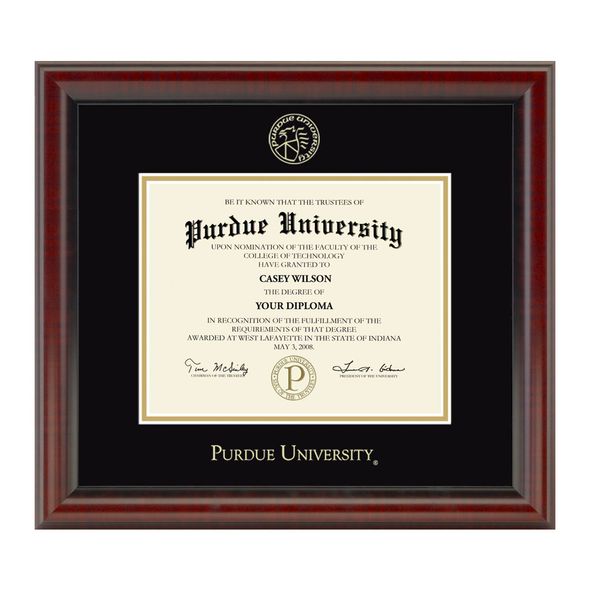 Purdue University Bachelors Diploma Frame, the Fidelitas - Image 1
