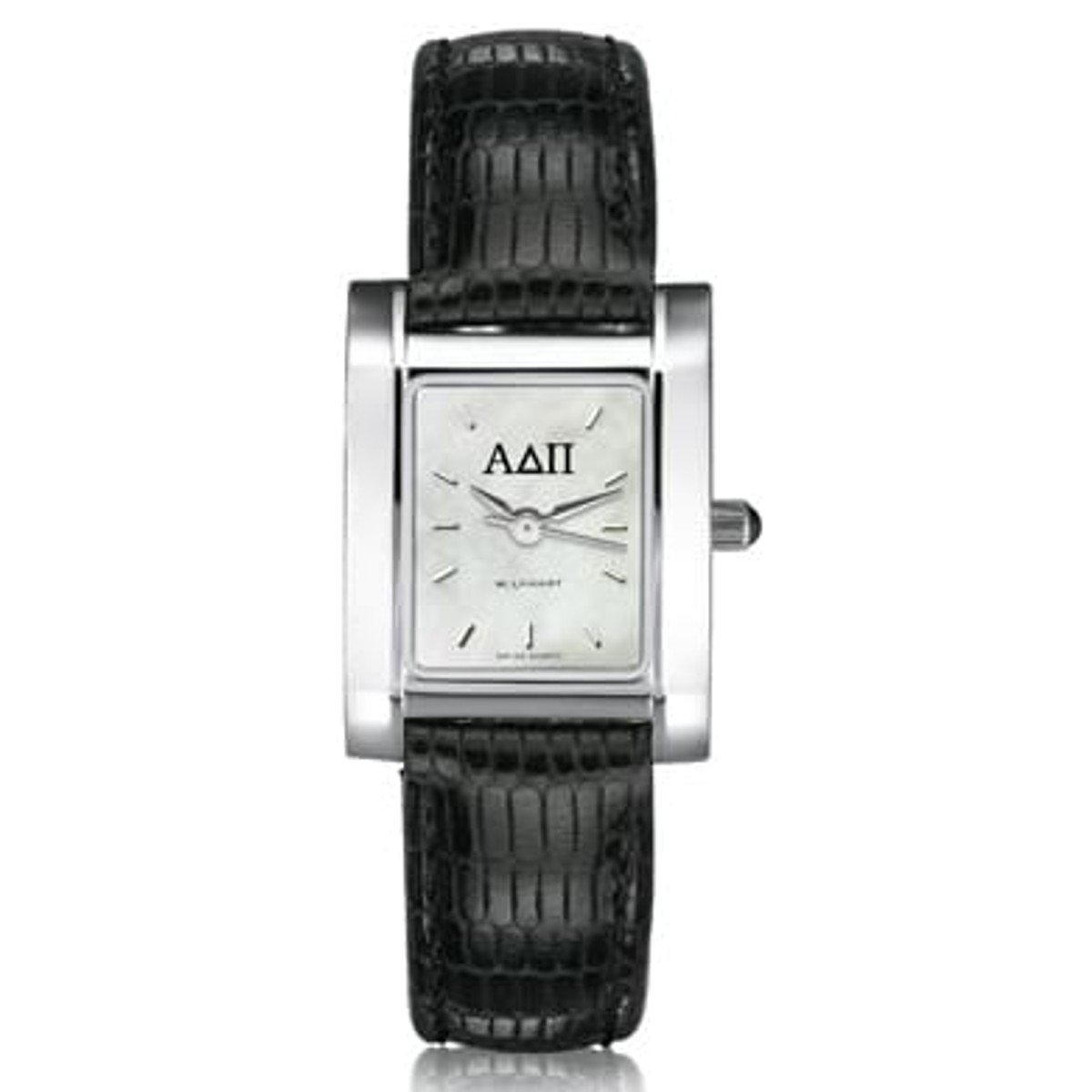 Adpi Women S Mother Of Pearl Quad Watch With Leather Strap