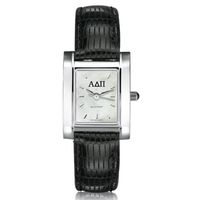ADPi Women's Mother of Pearl Quad Watch with Leather Strap