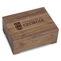 University of Georgia Solid Walnut Desk Box