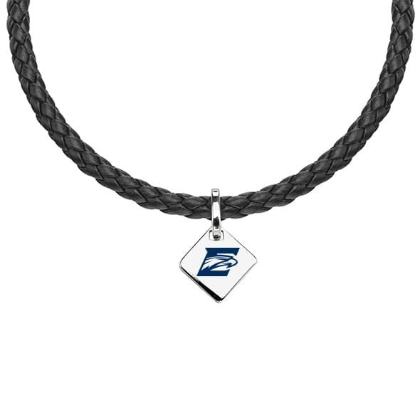 Emory Leather Necklace with Sterling Silver Tag