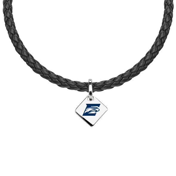 Emory Leather Necklace with Sterling Silver Tag