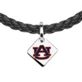 Auburn University Leather Necklace with Sterling Silver Tag - Image 2