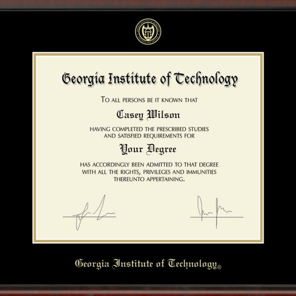 Georgia Tech Diploma Frame, The Fidelitas - Graduation Gift Selection