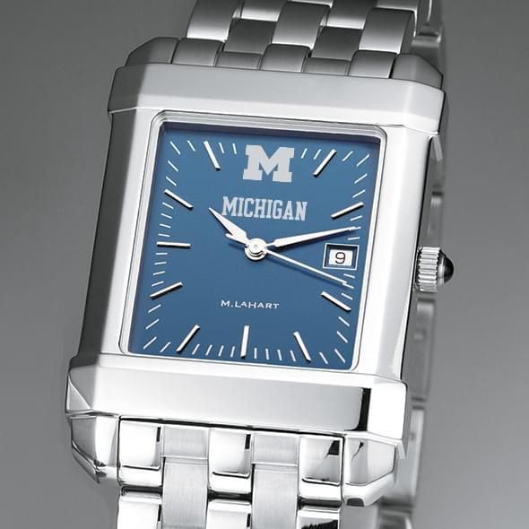 Michigan Men's Blue Quad Watch with Bracelet