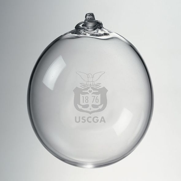 USCGA Glass Ornament by Simon Pearce - Image 1