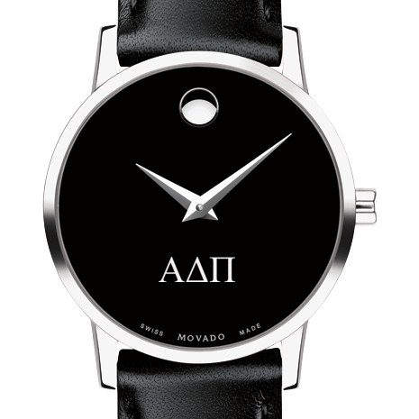 Alpha Delta Pi Women's Movado Museum with Leather Strap