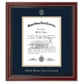 US Naval Academy Diploma Frame, the Fidelitas - Image 1