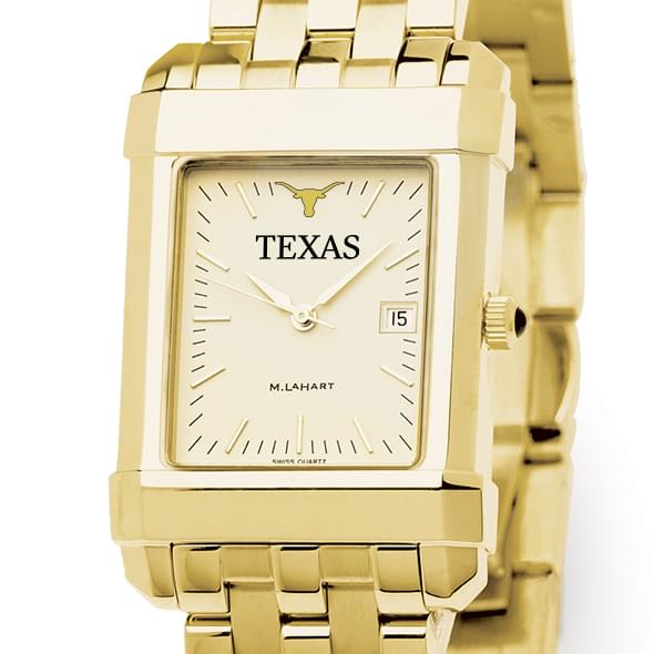 Texas Men's Gold Quad Watch with Bracelet