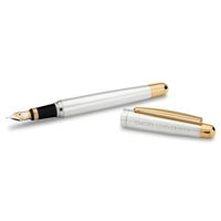 Emory University Fountain Pen in Sterling Silver with Gold Trim
