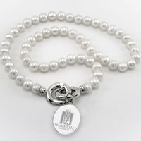 Marquette Pearl Necklace with Sterling Silver Charm